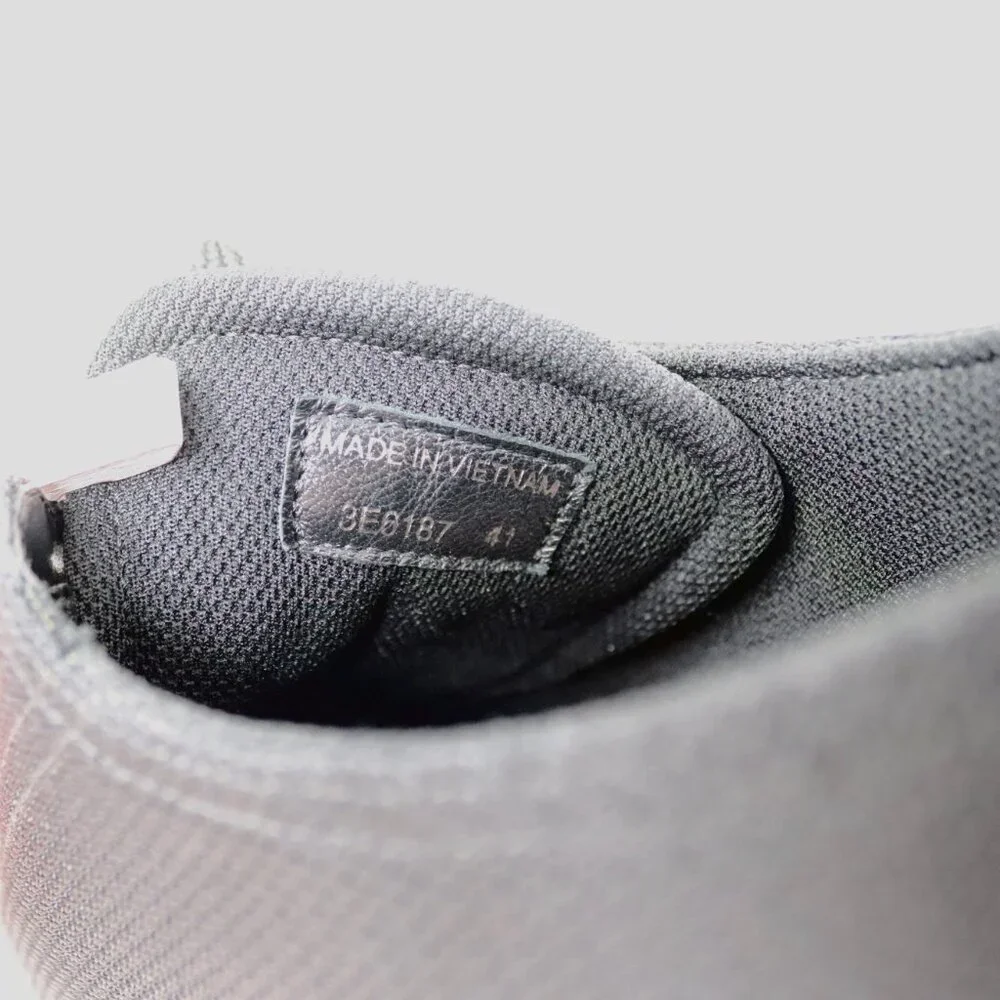 Prada 41 Black Sneaker Mesh Knit Fabric 3E6187 - Picture 11 of 12